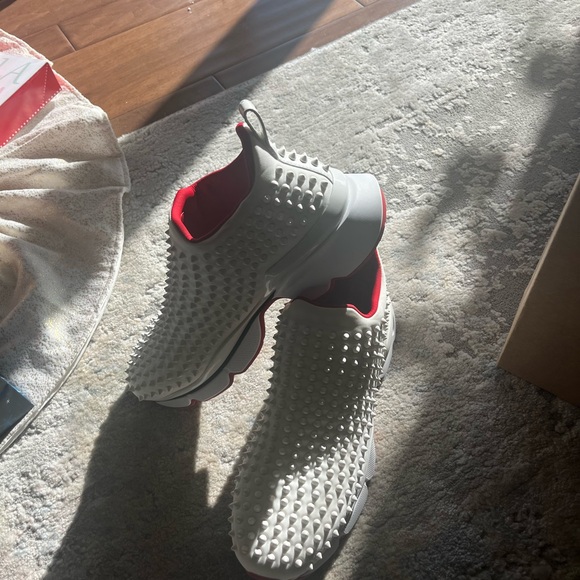 Christian Louboutin Spike Sock Flat Neoprene 45.5 - Picture 5 of 13
